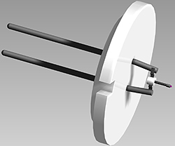 Kimball ES-423E LaB6 Kathode, FEI/Philips basis, 90° / Ø 15 µm Spitze, für Thermo & FEI TEM/REM und Philips EM200 TEM & PSEM 500 und danach (außer XL-30)